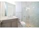 Modern bathroom with a walk-in shower and stylish vanity at 9752 Laurel Berry Dr, Orlando, FL 32827