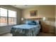 Bright bedroom with full-size bed and plenty of natural light at 2716 Bushman Dr, Kissimmee, FL 34746