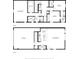 Two-story home floor plan, featuring primary bedroom, two additional bedrooms, kitchen, living area, and garage at 14315 Swanley St, Orlando, FL 32832