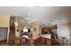 Open concept kitchen and living area with high ceilings at 3011 Bransbury Ct, Kissimmee, FL 34747
