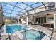 Large private pool and spa with screened enclosure at 3525 Lavender Dr, Davenport, FL 33897