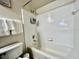 Clean bathroom with a bathtub and shower at 2210 Grand Cayman Ct # 1722, Kissimmee, FL 34741