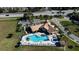 Community pool and spa from above at 2210 Grand Cayman Ct # 1722, Kissimmee, FL 34741