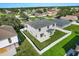 Aerial view of house, backyard, and surrounding neighborhood at 1746 Pompano Dr, Poinciana, FL 34759