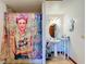 Clean bathroom with pedestal sink and shower at 4155 Quail Wood Dr, St Cloud, FL 34772