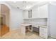 Spacious office with built-in desk and white cabinets at 196 Ventana Dr, Poinciana, FL 34759