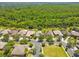 Aerial view of houses and neighborhood with lush green surroundings at 196 Ventana Dr, Poinciana, FL 34759