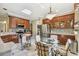 Eat-in kitchen with stainless steel appliances and ample cabinet space at 350 Balboa Dr, Kissimmee, FL 34759