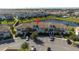 Aerial view showing townhome location and parking at 4845 Romeo Cir, Kissimmee, FL 34746