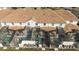 Aerial view of townhomes with private screened pools at 4845 Romeo Cir, Kissimmee, FL 34746