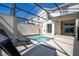 Private screened pool and patio with plenty of space at 4845 Romeo Cir, Kissimmee, FL 34746