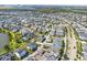 Aerial perspective of a lakefront residential neighborhood at 13010 Stoddart Ave, Orlando, FL 32827