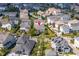Aerial view showing a house's location in a community at 13010 Stoddart Ave, Orlando, FL 32827
