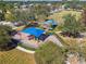 Aerial view of a playground with shaded play area and equipment at 3381 Marshfield Preserve Way, Kissimmee, FL 34746
