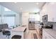 Modern kitchen with stainless steel appliances and granite countertops at 4839 Kings Castle Cir, Kissimmee, FL 34746