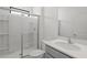 Clean bathroom with shower, toilet and vanity at 5773 High Seas Dr, Orlando, FL 32821