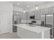 Modern kitchen with stainless steel appliances and island at 5773 High Seas Dr, Orlando, FL 32821