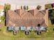 Top-down view of townhouses and pools at 4683 Terrasonesta Dr, Davenport, FL 33837