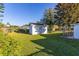 Backyard with shed and lounge chairs at 1402 Westminster Way, Kissimmee, FL 34744