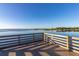 Serene lakeside deck with wooden railings perfect for enjoying the view at 1402 Westminster Way, Kissimmee, FL 34744