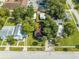 Aerial view of residential neighborhood with lush trees and various house styles at 1015 Ohio Ave, Saint Cloud, FL 34769