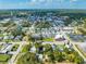 Wide aerial view showcasing a town's layout, featuring houses, streets, and community buildings at 1015 Ohio Ave, Saint Cloud, FL 34769