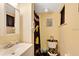 Bathroom with shower/tub combo and batman decor at 1015 Ohio Ave, Saint Cloud, FL 34769