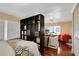 Bedroom with room divider and white couch at 1015 Ohio Ave, Saint Cloud, FL 34769