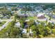 Aerial perspective of houses in a residential area, showing tree coverage and street layout at 1015 Ohio Ave, Saint Cloud, FL 34769