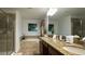Spa-like bathroom with double vanity, soaking tub, and shower at 8860 Candy Palm Rd, Kissimmee, FL 34747