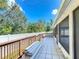 Backyard patio with wooden railing at 119 Talavera Ln, Kissimmee, FL 34758