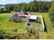 Aerial view of house with solar panels and large backyard at 119 Talavera Ln, Kissimmee, FL 34758