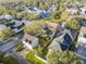 Aerial view of a charming neighborhood with houses and lush green trees at 307 Norfolk St, Celebration, FL 34747