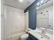 Clean bathroom with shower/tub combo and vanity at 307 Norfolk St, Celebration, FL 34747
