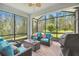 Relaxing screened porch with patio furniture and grill overlooking backyard at 245 Panzano Ter, Poinciana, FL 34759