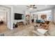 Spacious living room with large TV and comfy seating at 245 Panzano Ter, Poinciana, FL 34759