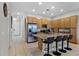 Modern kitchen with stainless steel appliances and granite countertops at 434 Captiva Dr, Davenport, FL 33896