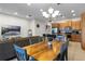 Spacious dining area with a farmhouse style table and chairs at 434 Captiva Dr, Davenport, FL 33896