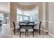 Breakfast nook with glass wall overlooking the pool area at 2780 Vickie Ct, Kissimmee, FL 34744