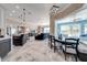 Modern kitchen with island, breakfast nook, and open floor plan at 2780 Vickie Ct, Kissimmee, FL 34744
