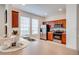 Modern kitchen with stainless steel appliances and wood cabinets at 7127 Harmony Square S Dr # 7127, Harmony, FL 34773
