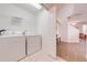 Laundry room with washer, dryer and access to living area at 7127 Harmony Square S Dr # 7127, Harmony, FL 34773