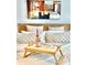 Main bedroom with a luxurious feel and a tray for drinks at 742 Longboat Dr, Davenport, FL 33896