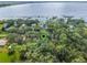 Aerial view showing property's waterfront location near a lake at 5525 Alligator Lake Rd, Saint Cloud, FL 34772