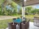 Patio with dining furniture and grill, ready for outdoor entertaining at 135 S Chandler Ave, Deland, FL 32724