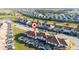 Aerial view of townhouses, highlighting the subject property's location within the community at 8930 Stinger Dr, Davenport, FL 33896