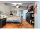 Large main bedroom with a king-size bed and ample closet space at 4321 Rummell Rd, St Cloud, FL 34769