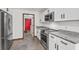Kitchen with granite countertops and stainless steel appliances at 965 Keen Rd, Frostproof, FL 33843