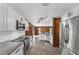 Modern kitchen with stainless steel appliances at 965 Keen Rd, Frostproof, FL 33843