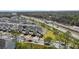 Aerial view of townhouses and surrounding area at 3550 Davenport Creek Ct, Kissimmee, FL 34746